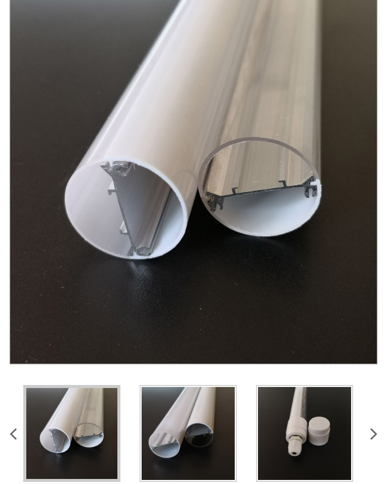 Boîtier à tube LED avec grade d'atterrissage de la flamme de la certification V0 et EN45545-2