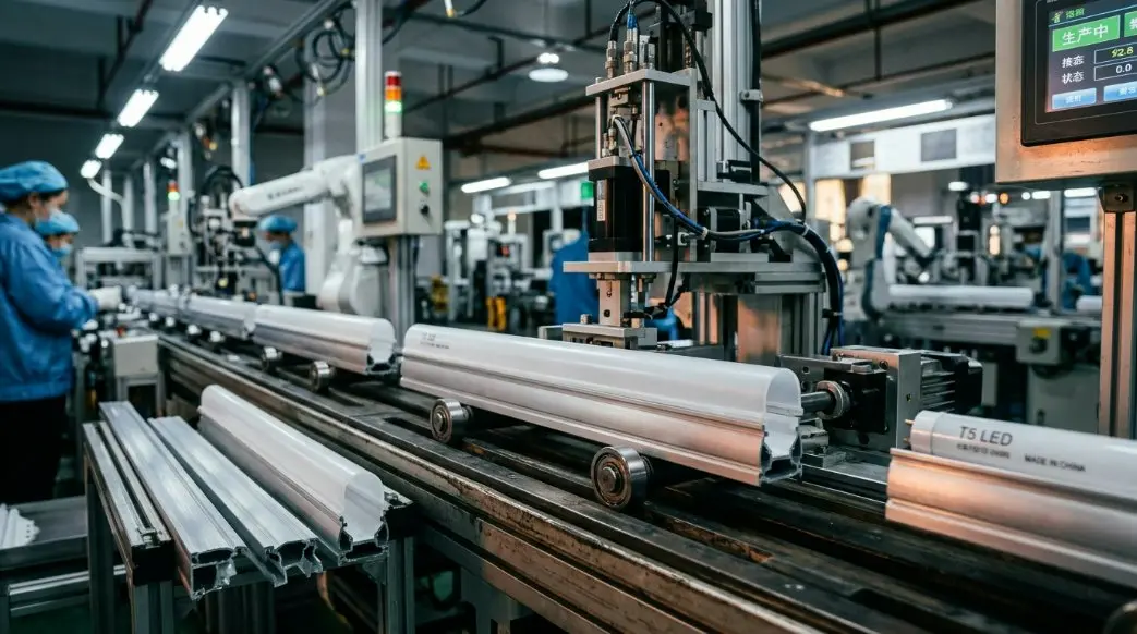 Première usine chinoise de boîtiers pour tubes LED T5 : le guide 2026 de la conformité à l'éco-conception et de l'approvisionnement personnalisé automatisé