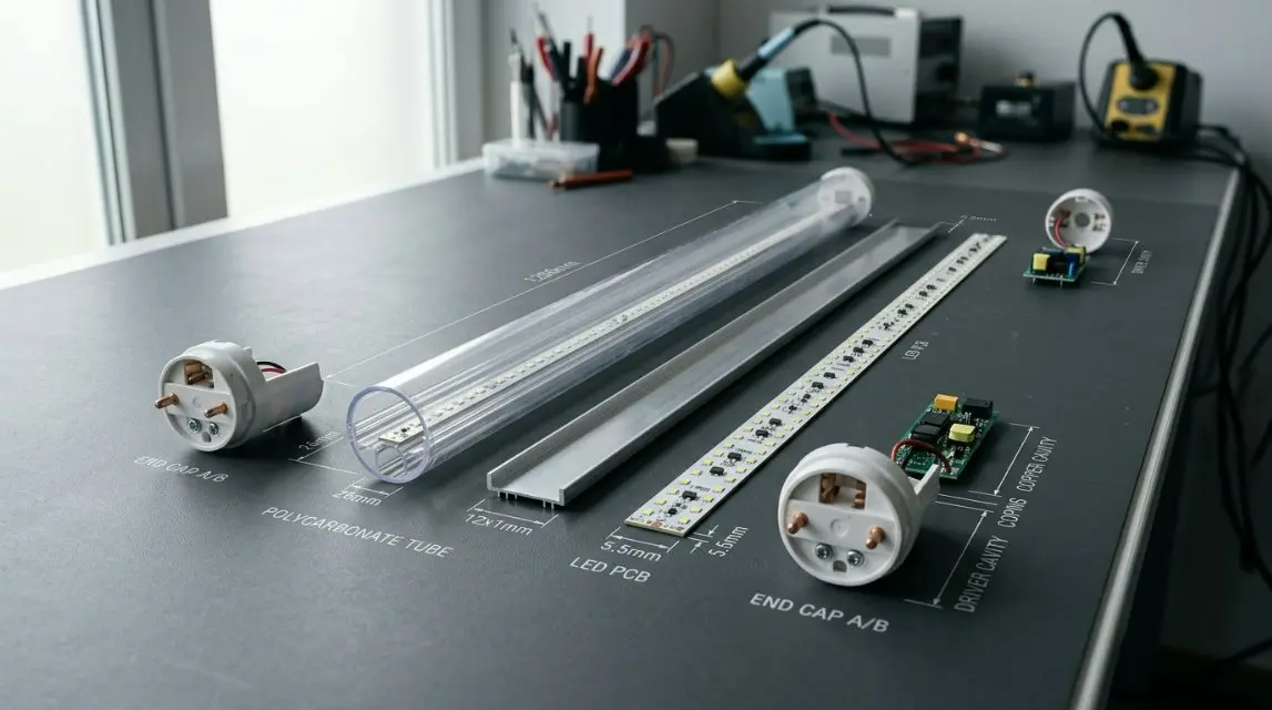 Le guide ultime 2026 du boîtier de tube en plastique LED T8 : navigation dans les normes américaines UL/ETL et les innovations en éco-polycarbonate