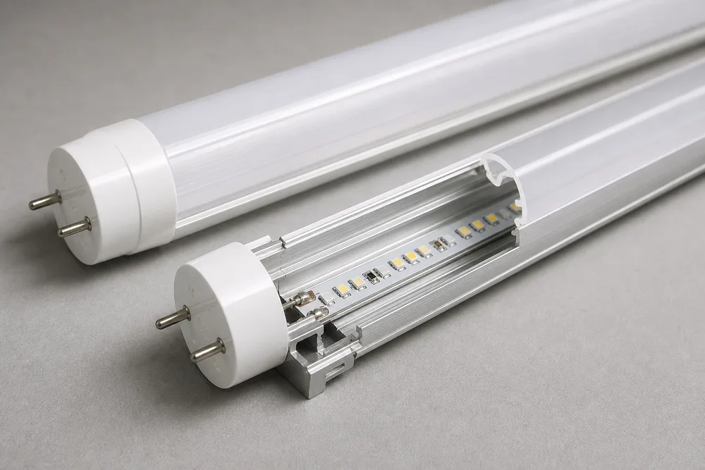 Tube extérieur 2026 LED T8 PC et boîtier intérieur en aluminium pour assemblage de tubes lumineux OEM et de marque privée