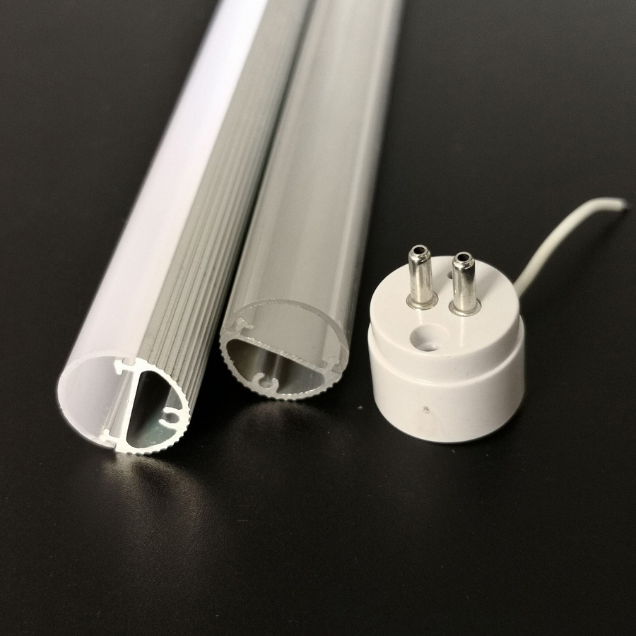 Boîtier de tube LED en plastique T5